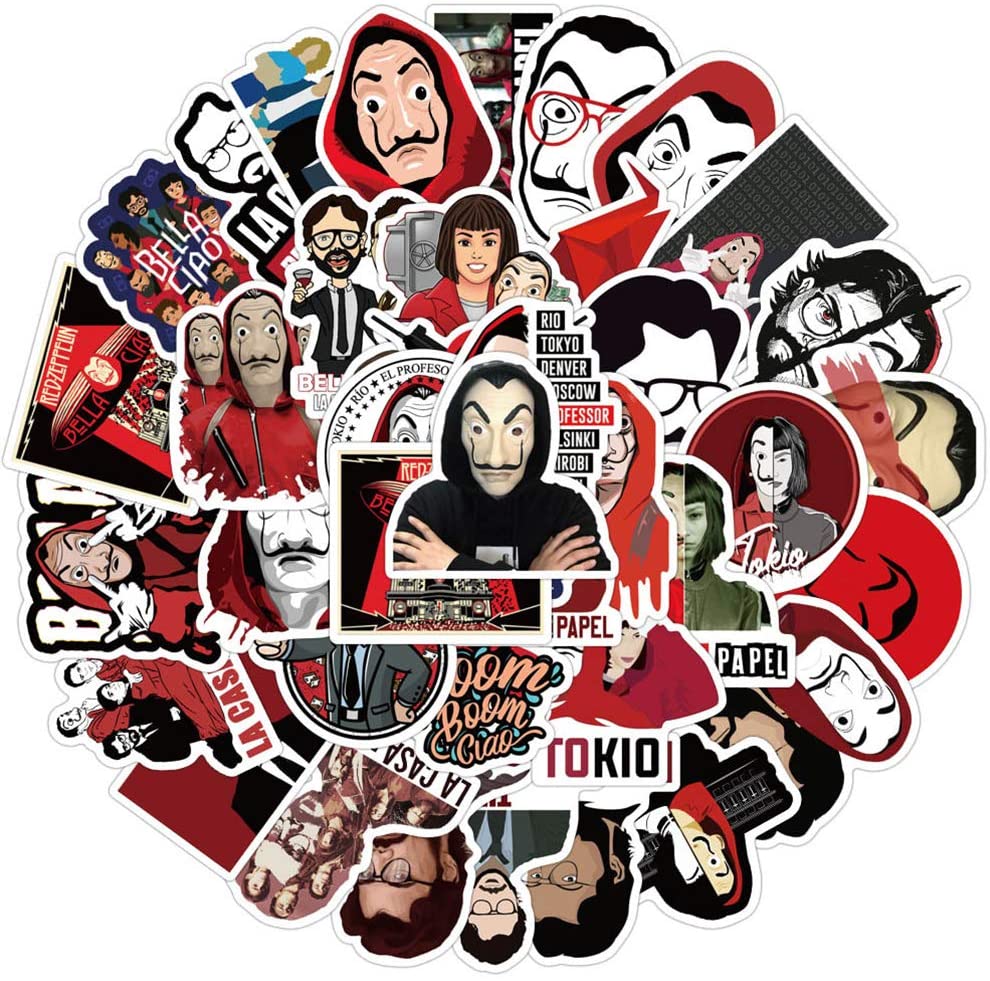 Set 60 Sticker Money Heist