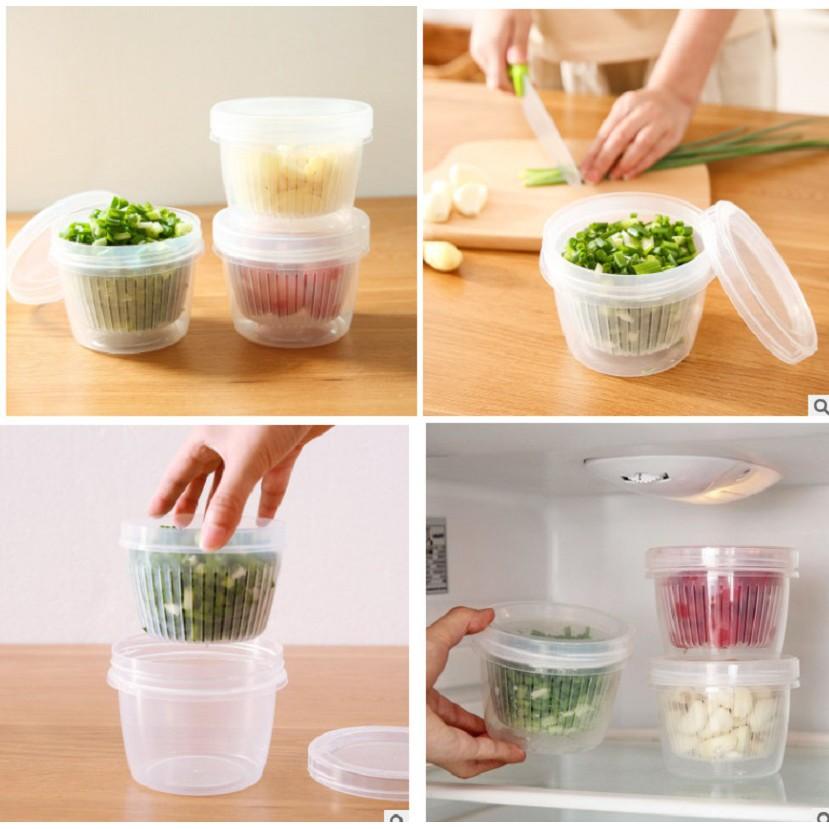 Bộ hộp nhựa giữ tươi cho rau củ