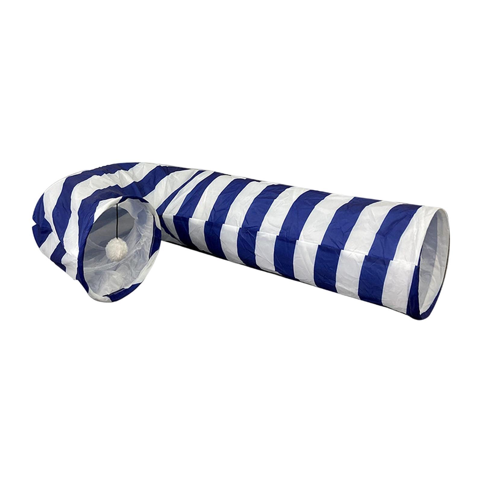Collapsible Cat Tunnel Ball Exercise Interactive Toy Supplies Hideaway Cage Toys for Small Animals Training Gerbil Rat Rabbit Chinchilla