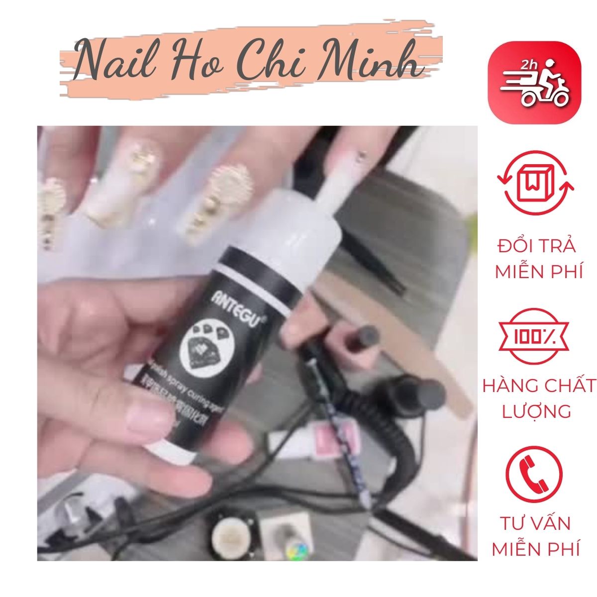 [Sản phẩm mới]Chai xịt sáng đá và khô keo dung tích 50ml