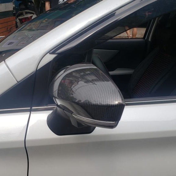 Ốp gương Carbon xe Veloz / Avanza 2021 2022 2023 - vân carbon cao cấp - Giá 1 bộ