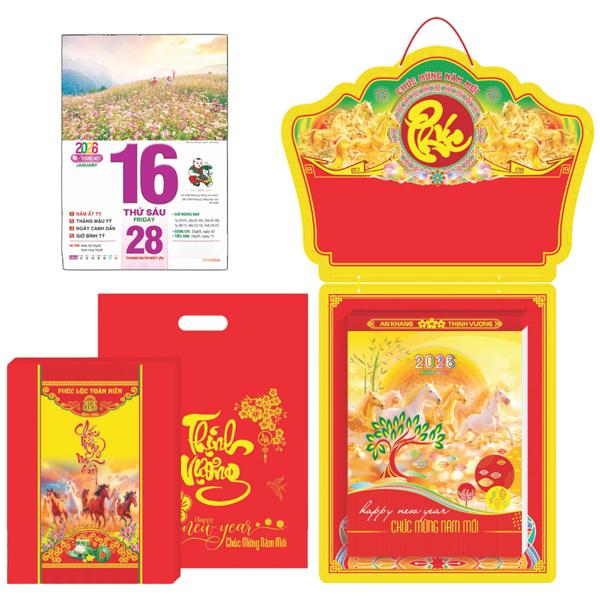 Lịch Bloc Siêu Cực Đại - Phong Cảnh Việt Nam - Bảng Treo Metalize-Hoa - 29 x 42 cm - TĐ1