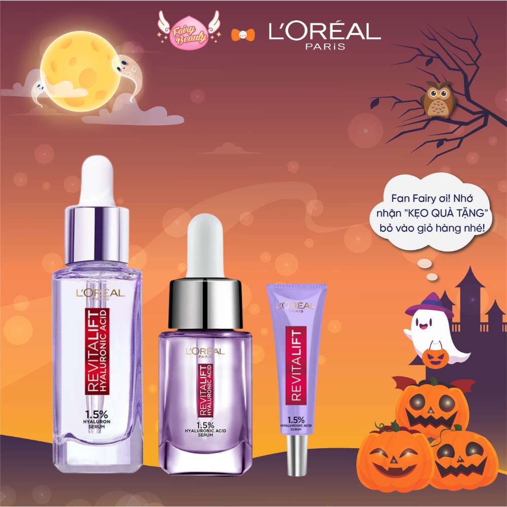 [L'OREAL PARIS] Tinh Chất HA Giúp Phục Hồi, Siêu Cấp Ẩm Mềm Mịn Làn Da Revitalift Pure Hyaluronic Acid 1.5% 30/15/7.5ml