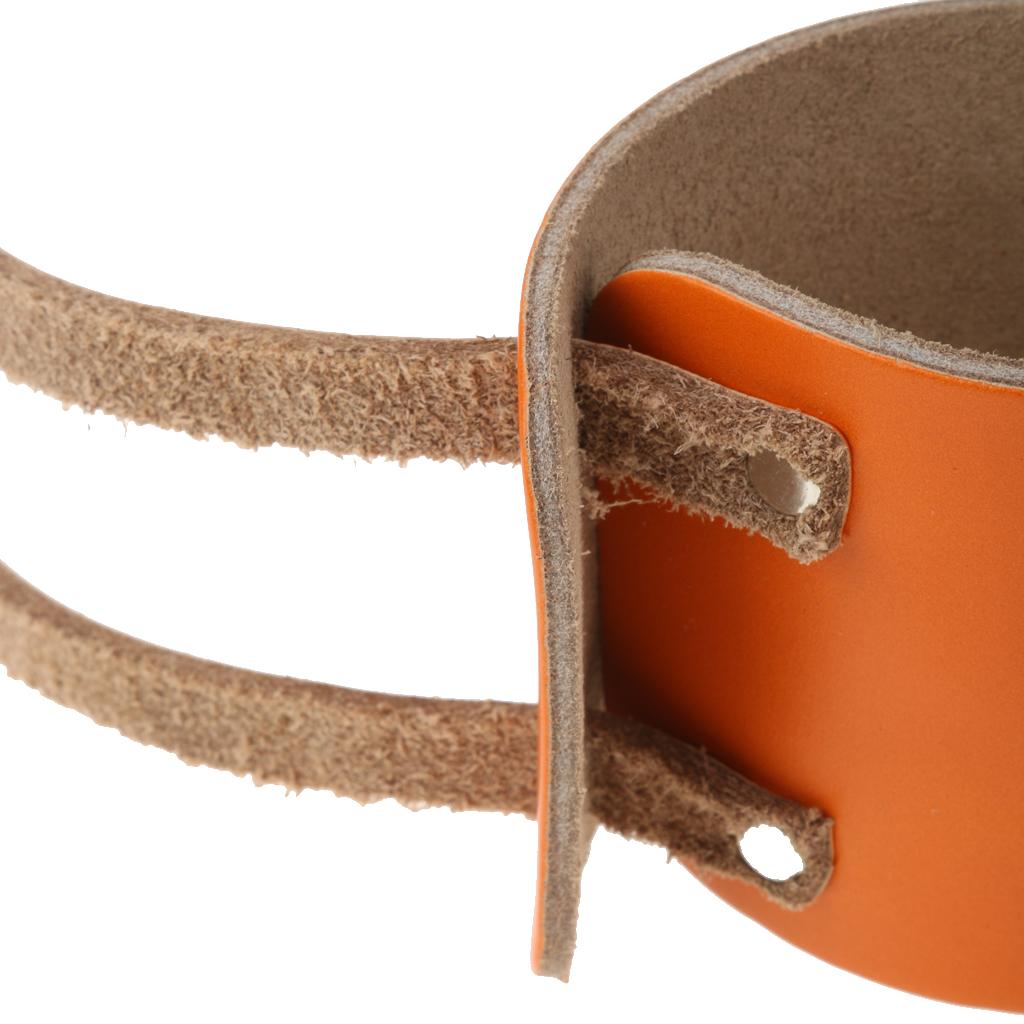 1 Pair Leather Weightlifting Wrist Support Adjustable Training Wrist Wraps