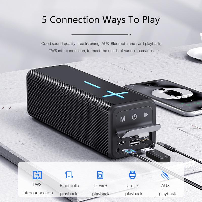 Loa Bluetooth V13 Loa Siêu Trầm Di Động Không Dây Tại Nhà Dòng TWS Âm Thanh HIFI Chất Lượng Loa 5.0 Thời Gian Phát 20 Giờ Màu sắc: Xanh Dương