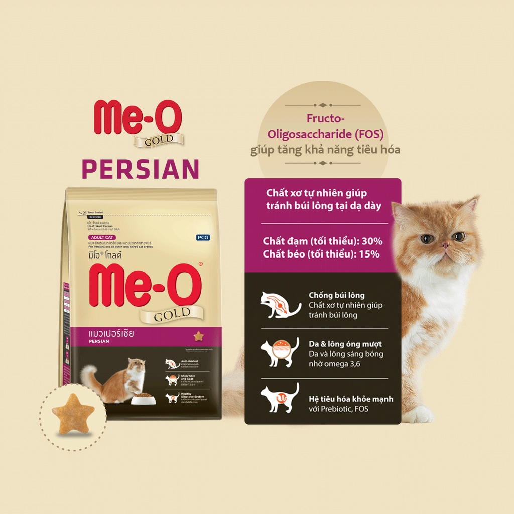 Thức Ăn Mèo Cao Cấp Me-O Gold Persian 1.2kg