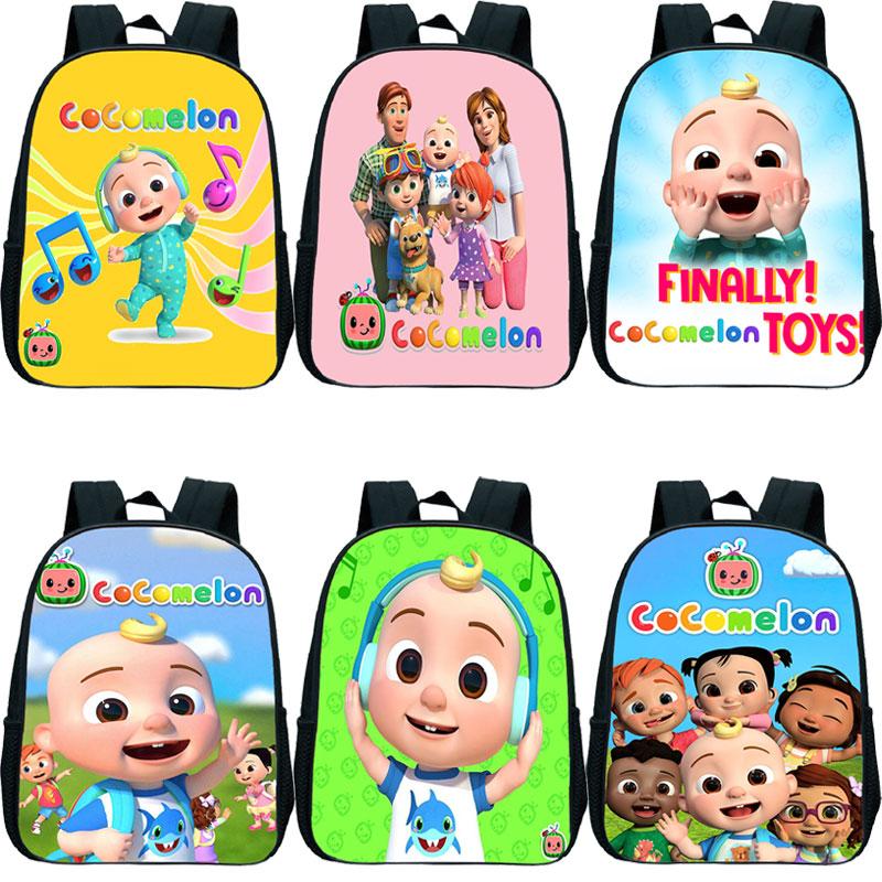 Cocomelon Ba Lô Cho Bé Sinh Đựng Trẻ Em Mẫu Giáo Trường Túi Trẻ Em Anime Ba Lô Bé Trai Bé Gái Hoạt Hình Có Túi Quà Tặng Dễ Thương