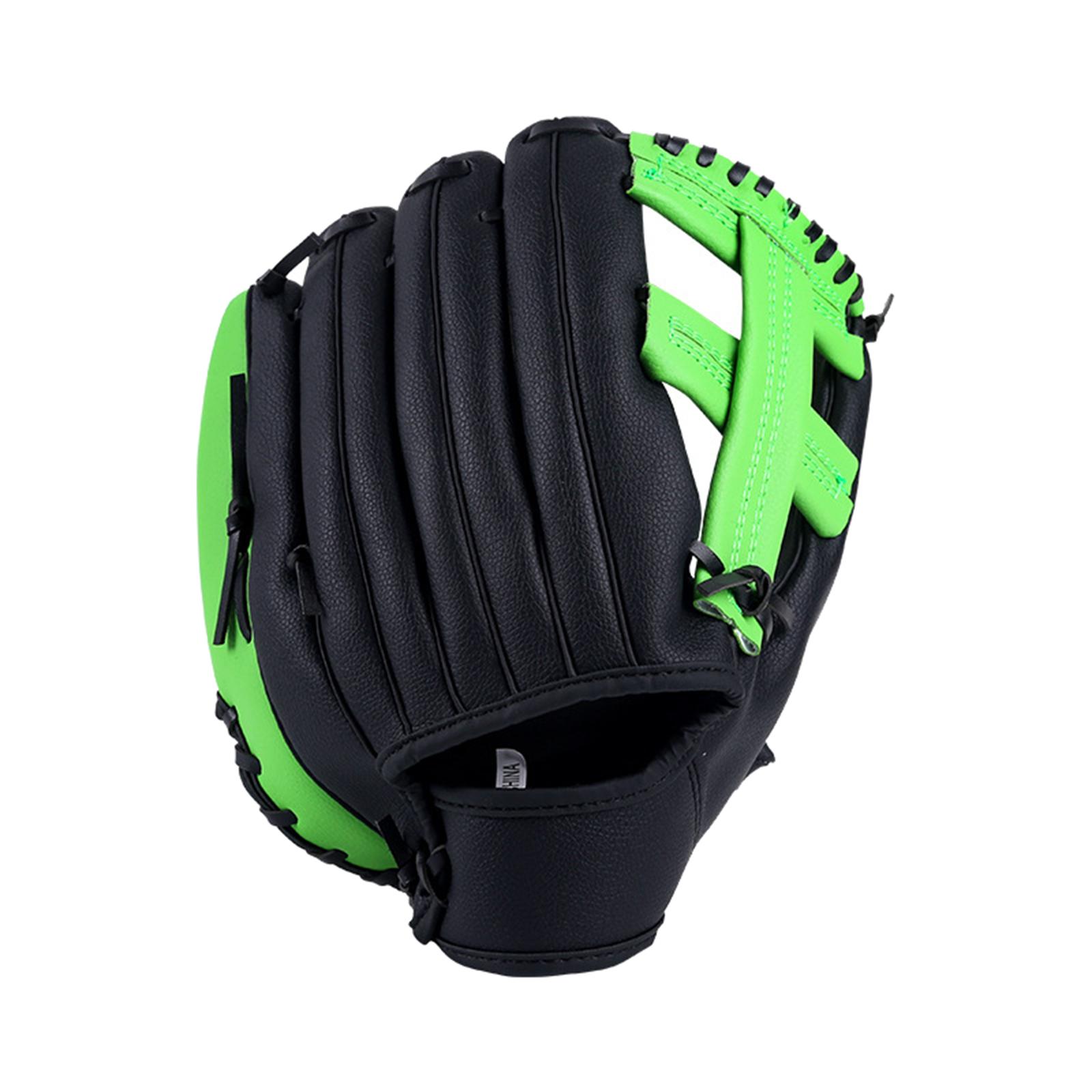 Adjustable Baseball Gloves with Soft Leather Thickening Pitcher Softball Gloves for Child Teens Adult Left Hand Throw, Left Hand Glove