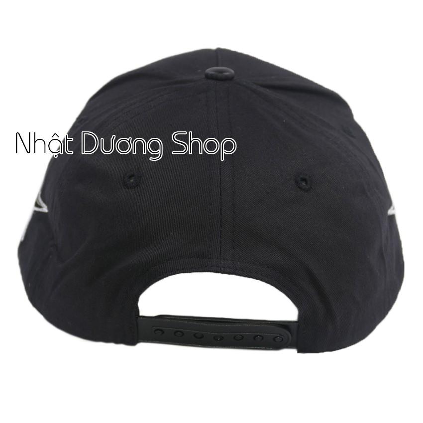 Nón Hiphop logo ngôi sao to thời trang (Có thêu bên hông) - Đen