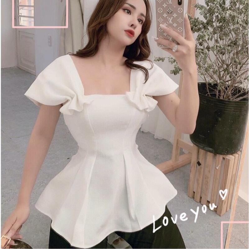 Áo peplum vai nhún (có ảnh thật) có 3 màu