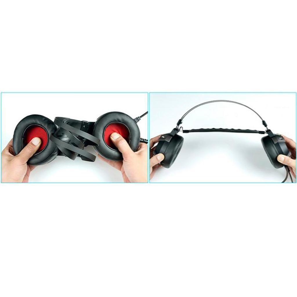 Stereo Wired Gaming Headsets Headphone with Mic Noise Cancelling for PC Computer