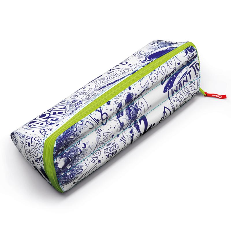 Bóp Viết Trendy 2 Mặt - Maped 931903 - Màu Xanh Lá - Tặng Kèm Vỉ 6 Bút Lông Màu