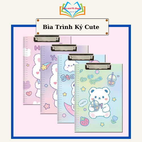 Trình ký A4 cute/ bìa kẹp tài liệu nhiều hình ngẫu nhiên