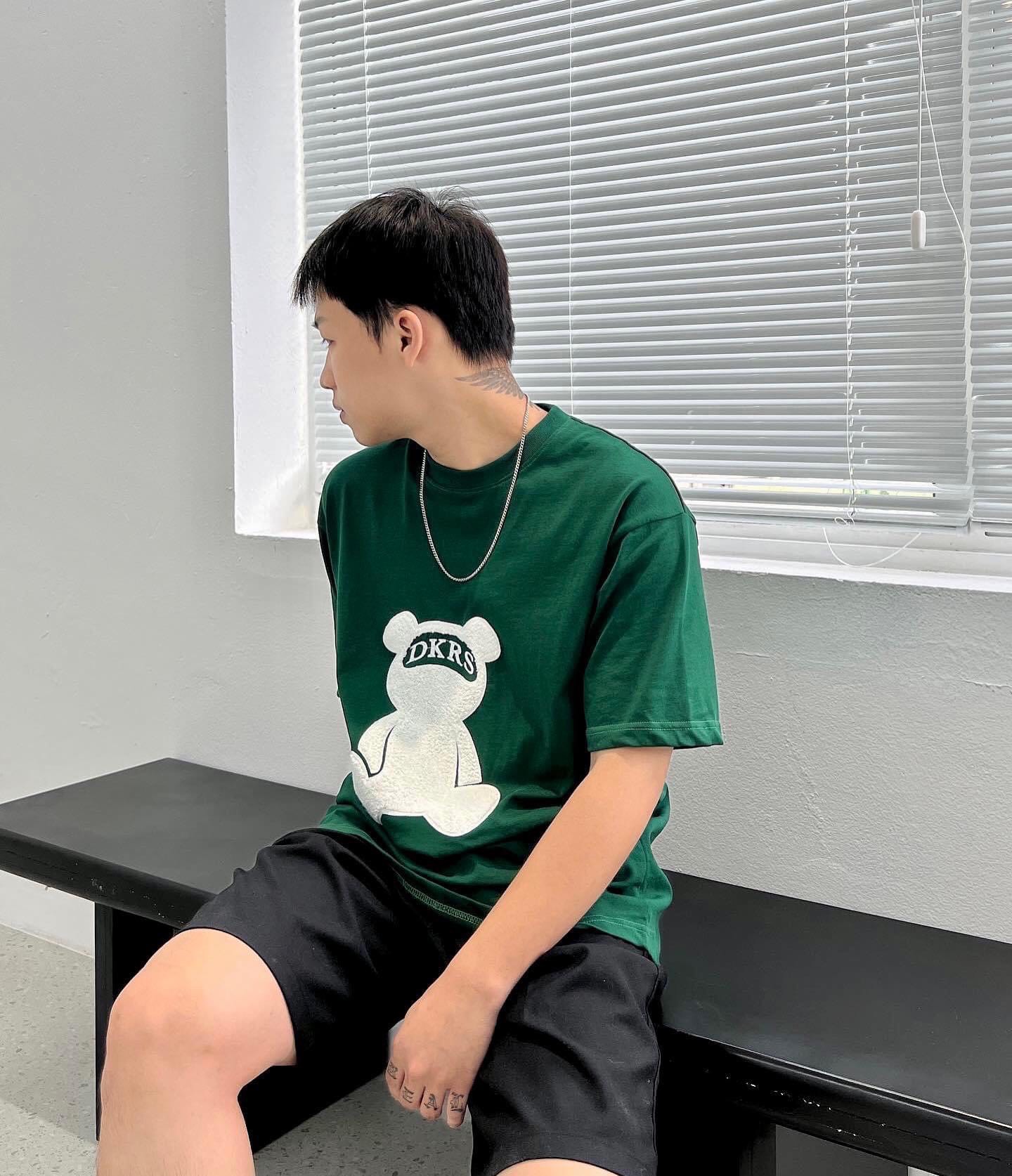 Áo thun nam nữ unisex , áo thun nữ form rộng , áo thun nam tay lỡ form rộng , áo thun nam nữ cặp , áo thun đẹp đi chơi đi học gấu DKRS