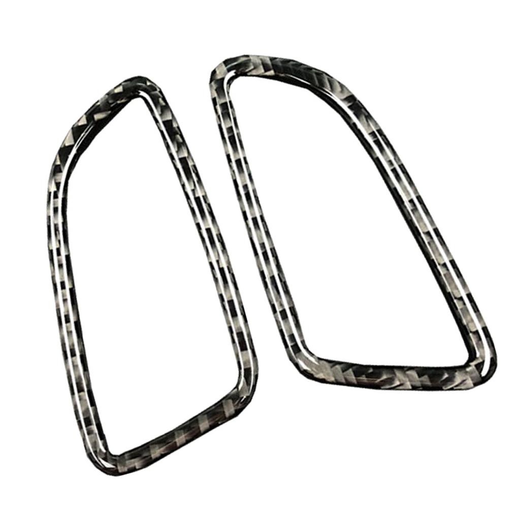 2x Air Vent Outlet Cover Trim Frame Sticker for W205 Carbon Fiber