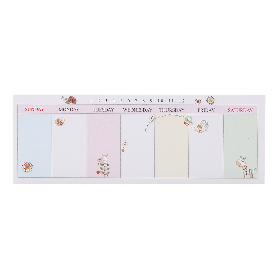 Tập Giấy Note Ghi Chú Kế Hoạch Tuần