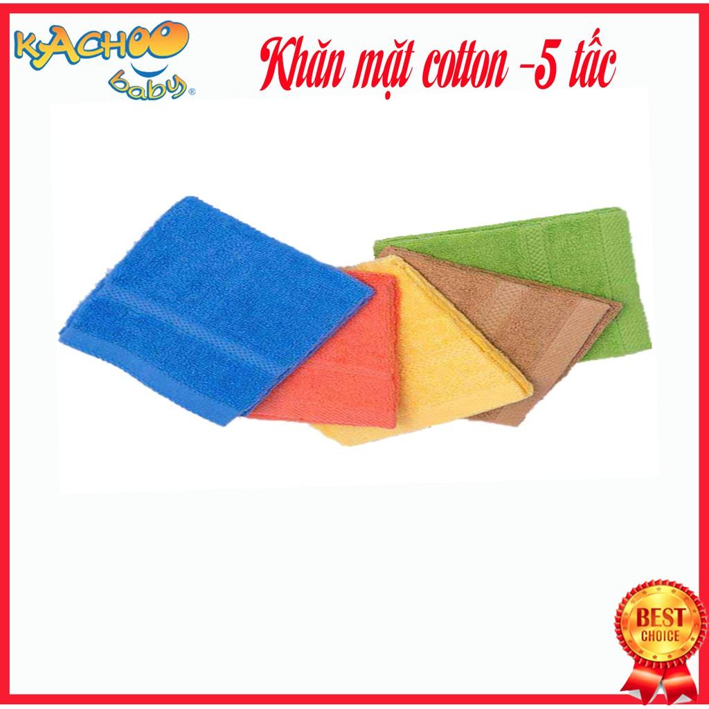 Khăn mặt cotton 30x50 cm mềm mại thấm hút tốt, dùng để lau mặt lau người, giao màu ngẫu nhiên