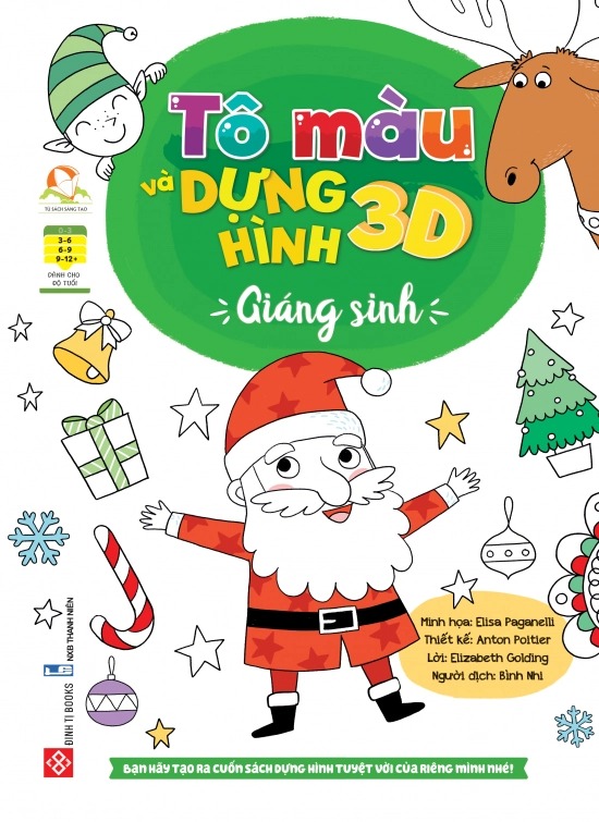 Tô màu và dựng hình 3D - Giáng sinh