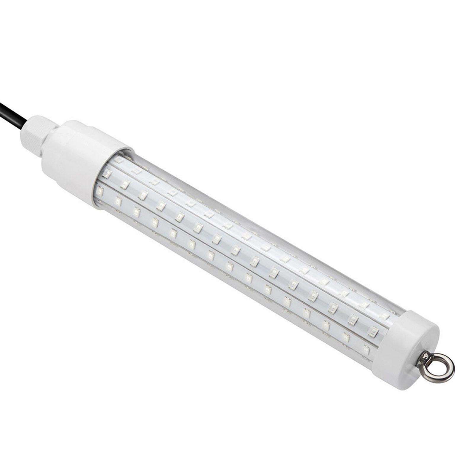 12V White LED Underwater Submersible Fishing Light Night Crappie Shad Squid Lamp