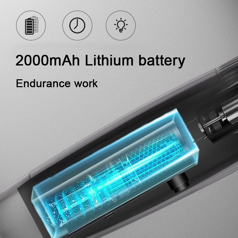 Tông đơ Riwa chuyên nghiệp dùng pin Lithium với lưỡi thép gốm mỏng chống thấm nước 100-240V cho nam và trẻ em