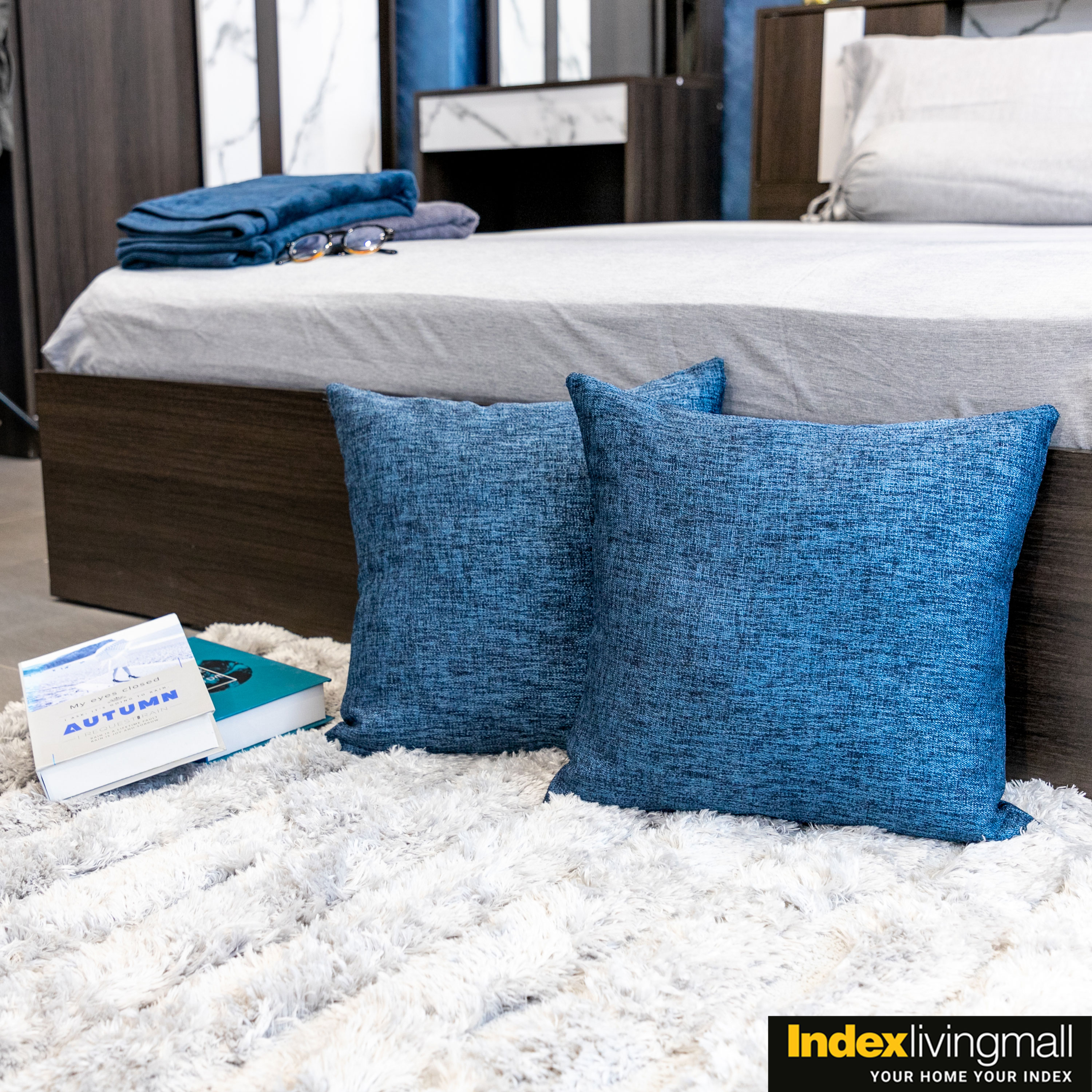 Giường ngủ đơn 1m6 MARYDEL bằng gỗ công nghiệp thiết kế hiện đại, màu gỗ đậm sang trọng, kết hợp kệ đầu giường | Index Living Mall - Phân phối độc quyền tại Việt Nam