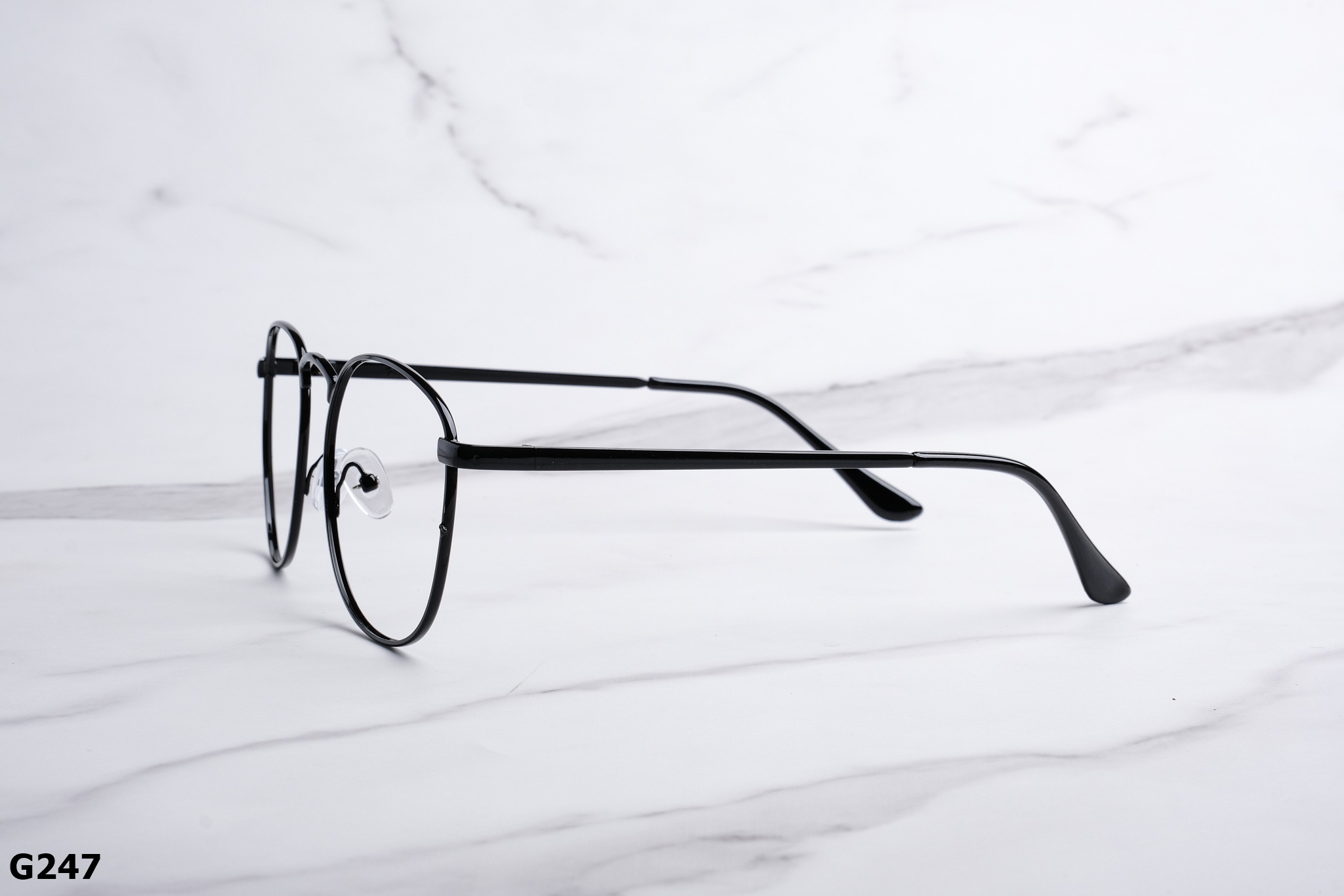 Gọng Kính Cận Dáng Vuông Bầu Ngố Unisex Hợp Kim G247