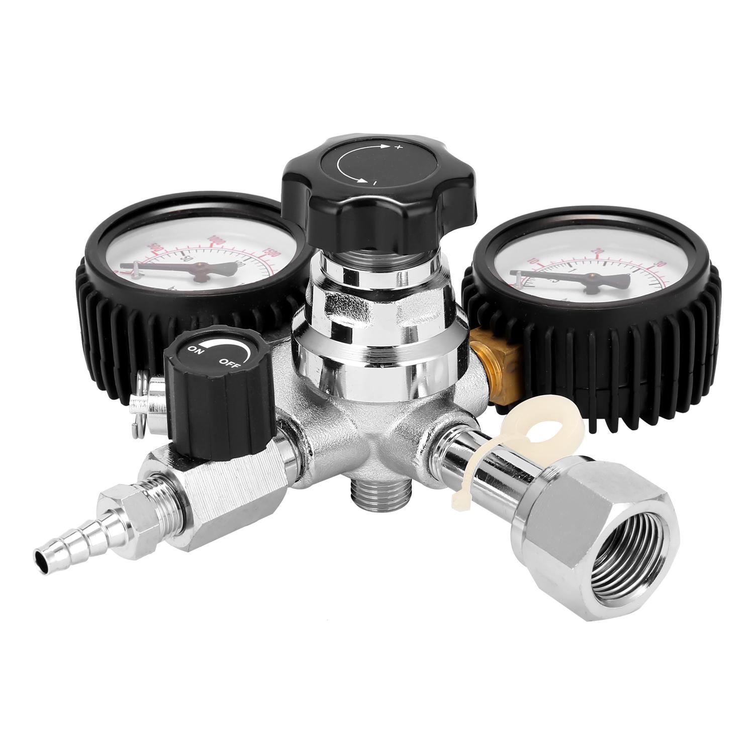 CGA320 Beer Keg CO2 Regulator Safety Pressure Relief Valve 0-3000 PSI Tanks Pressure Adjustable