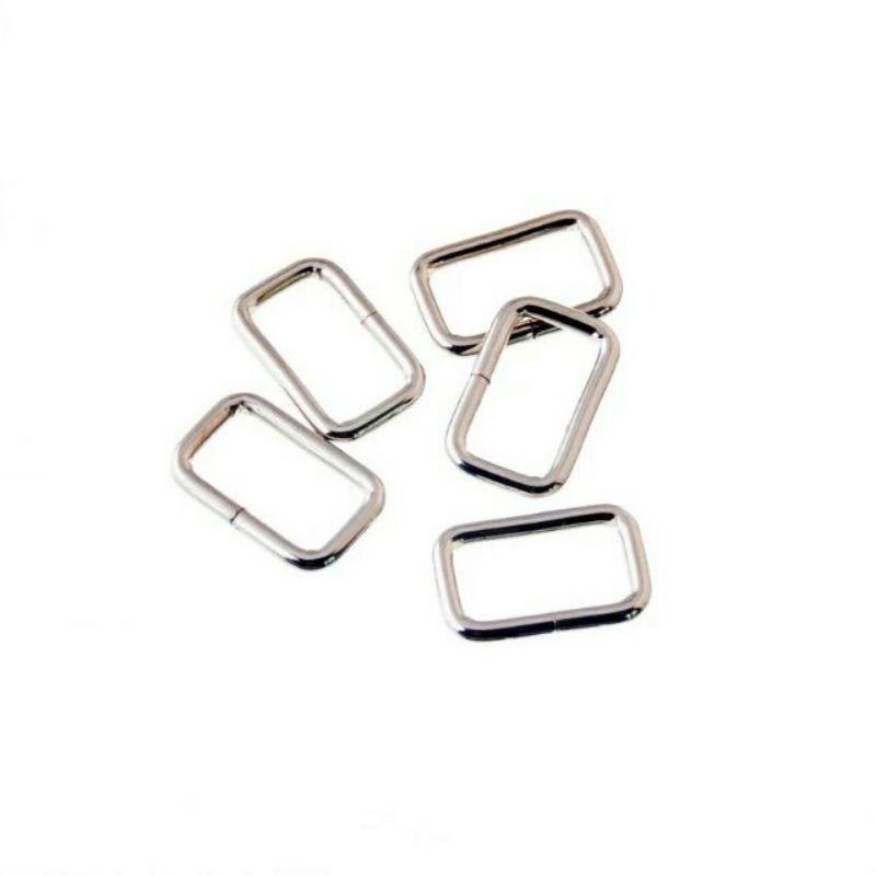 Sỉ bịch 100c khoen hình chữ nhật màu đồng hoặc màu bạc