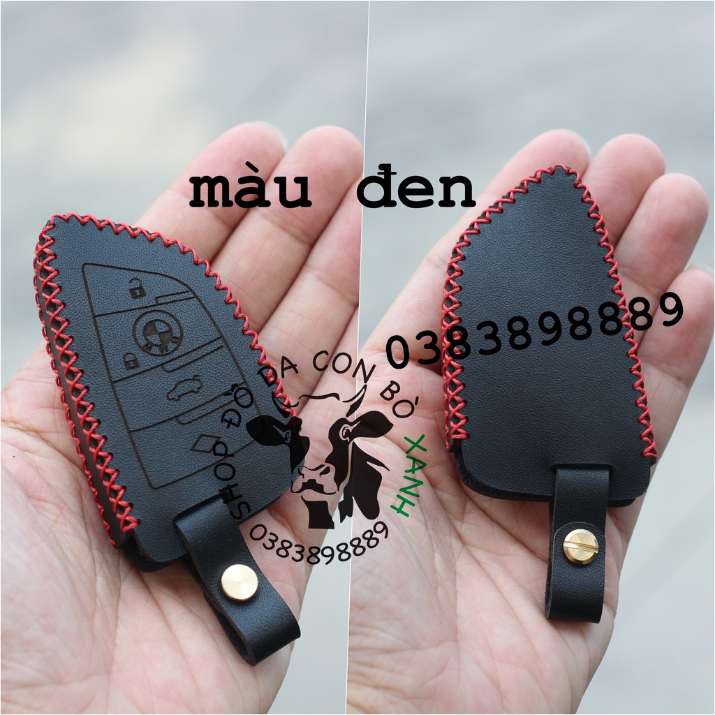 Bao da dành cho chìa khóa BMW series 3 5 7 X GT handmade da thật 003