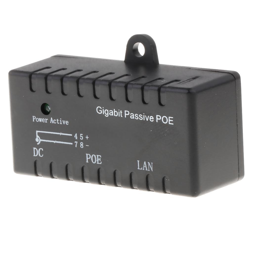 Gigabit Passive Poe Injector Accs Power Over Ethernet Adapter Wireless LAN
