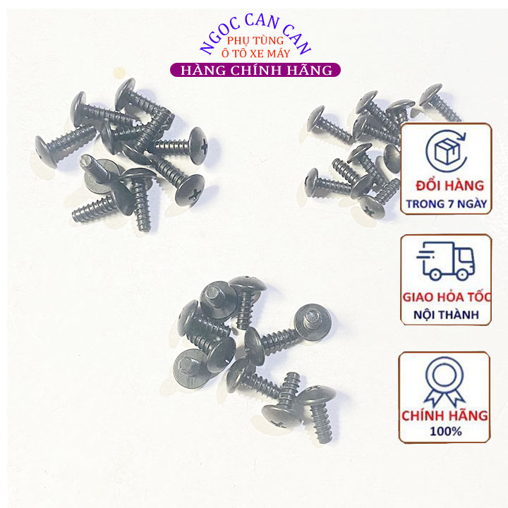 Bộ 75 ốc dàn áo ốc lục cho xe Honda gồm 9 loại khác nhau