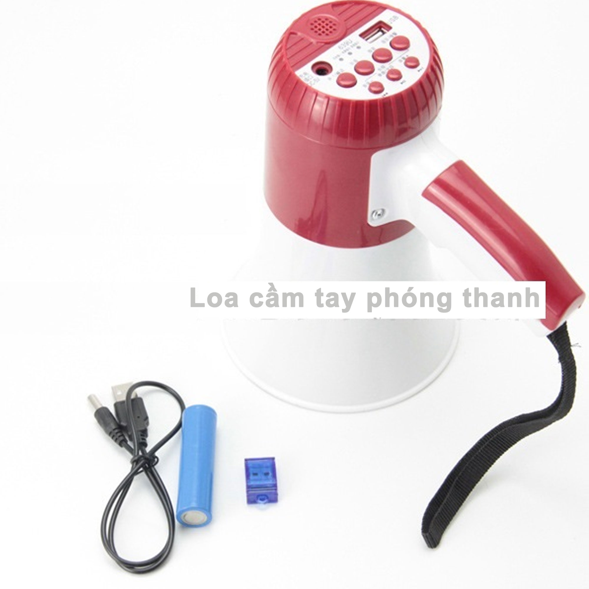 Loa Phóng Đại Âm Thanh - KhoNCC Hàng Chính Hãng – Loại Megaphone Tạo Âm Lớn Phù Hợp Cho Cổ Vũ, Truyền Thông, Bán Rong - KDHS-5792-LoaCT (Màu ngẫu nhiên)