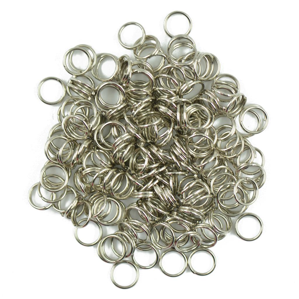 200pcs/Lot Steel Metal Key Split Ring Keyrings Key Chain Findings