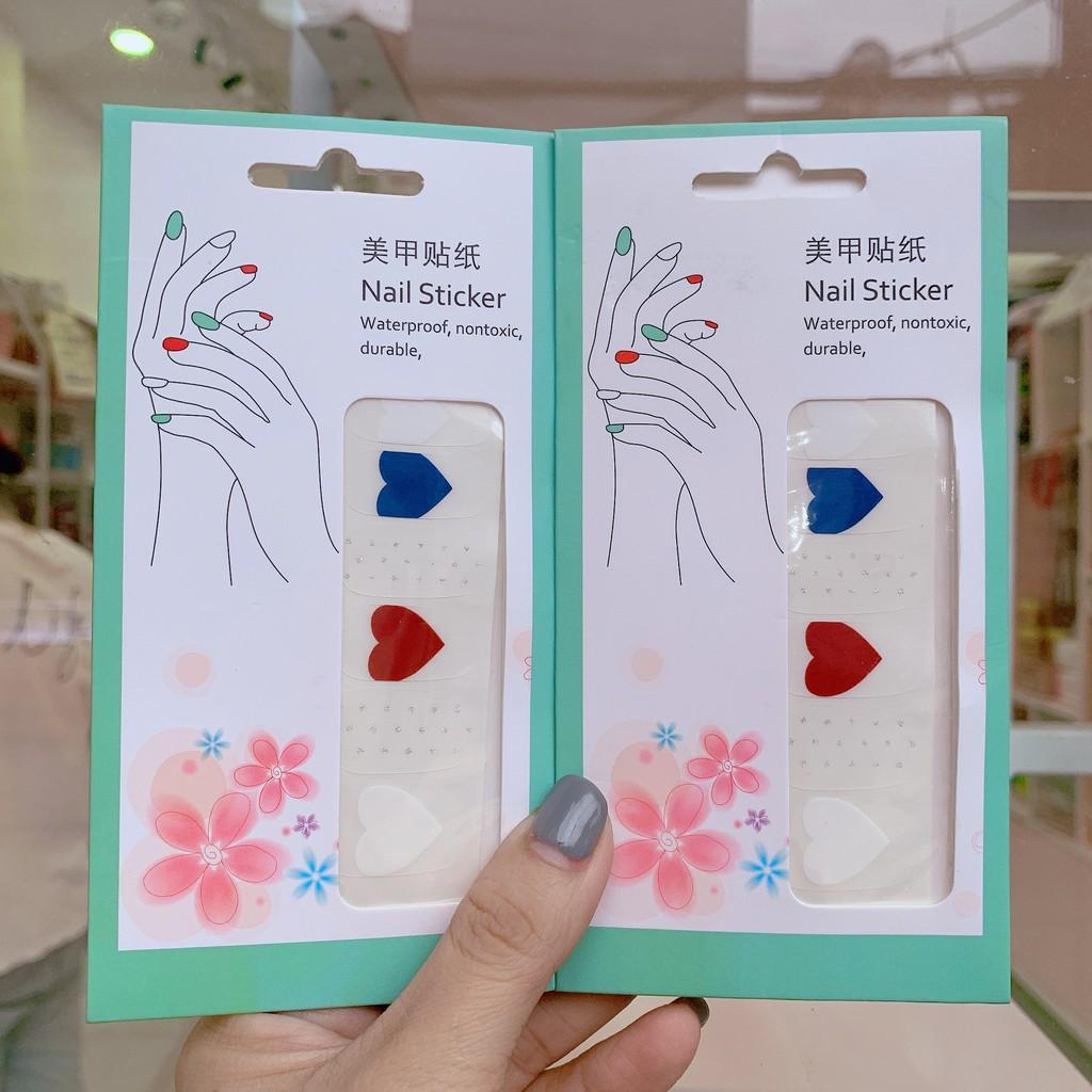 Dán móng tay nail sticker chống thấm nước bền chắc