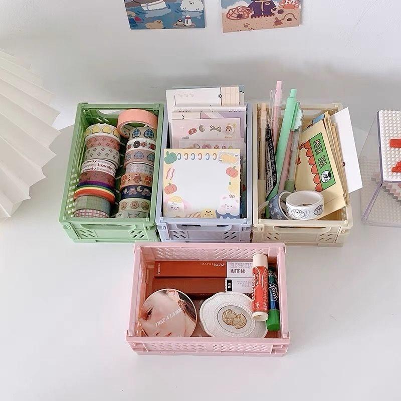 Giỏ đựng mỹ phẩm để bàn Mini đa năng tiện dụng