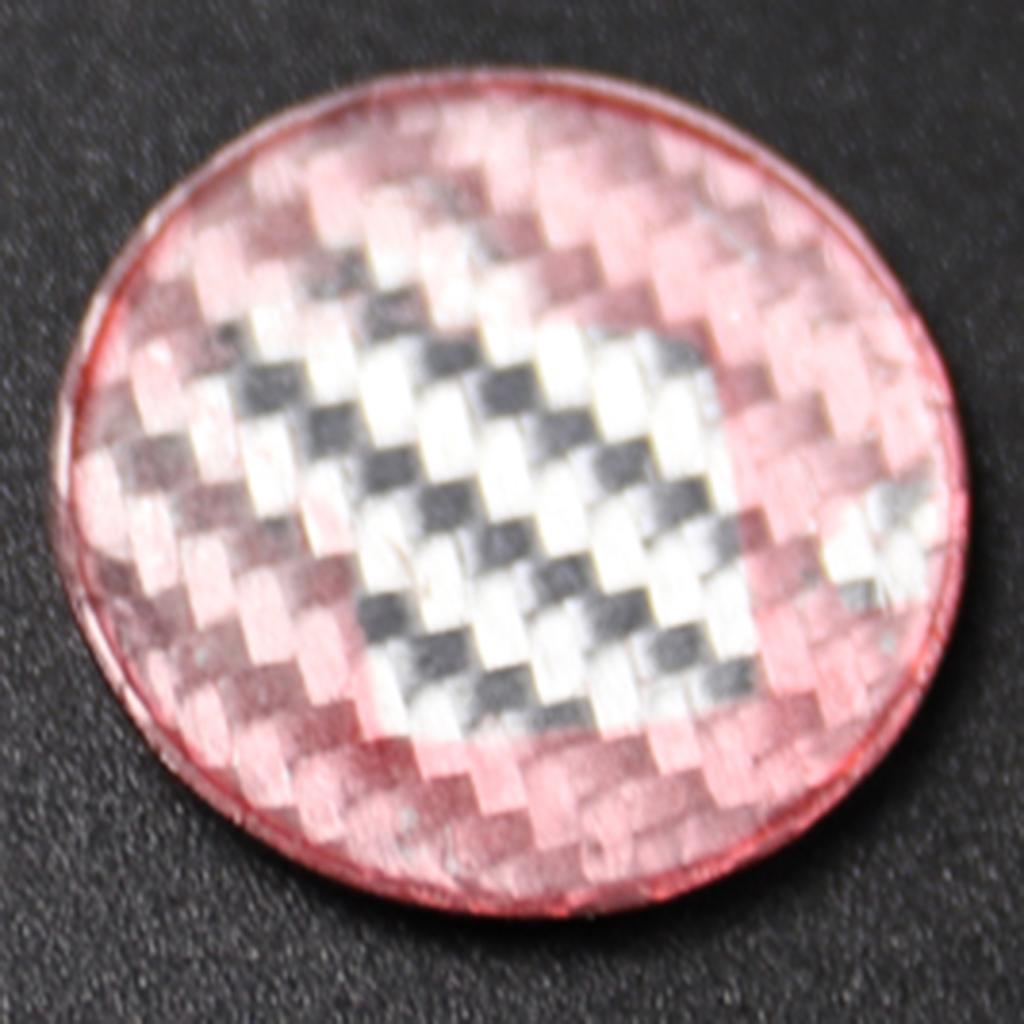 Carbon Fiber Car Engine Start Stop Switch Button Sticker Cover for  Red