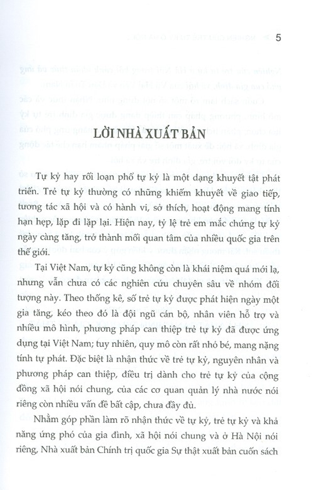 Nghiên Cứu Trẻ Tự Kỷ Ở Hà Nội Trong Bối Cảnh Nhận Thức Và Ứng Phó Của Gia Đình, Xã Hội