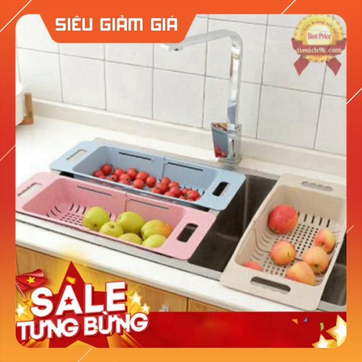 Rổ Gác Bồn Rửa Bát - Rửa Chén, Rau Củ Quả Gấp Gọn Đa Năng Tiện Dụng