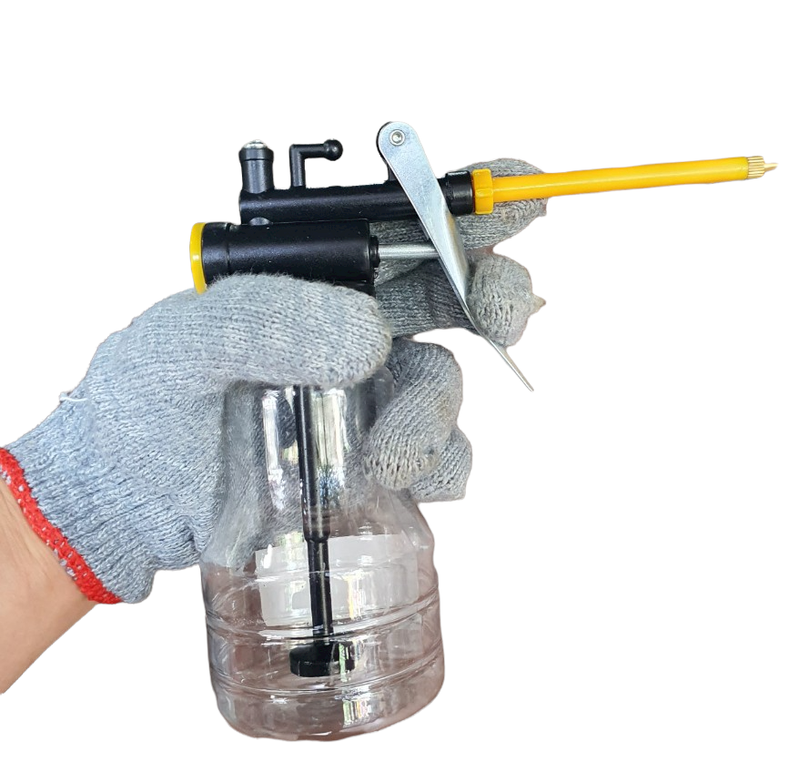 Bình bơm dầu nhớt nhựa cao cấp trong suốt 250ml vòi thẳng