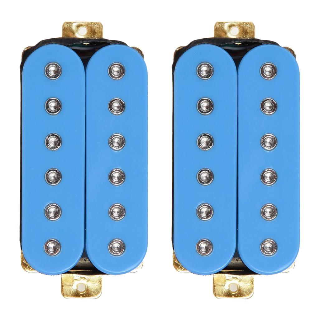 Đàn Guitar Điện Humbucker Bán Tải Đôi Phối Cổ Cầu Bán Tải Bộ Xanh Dương