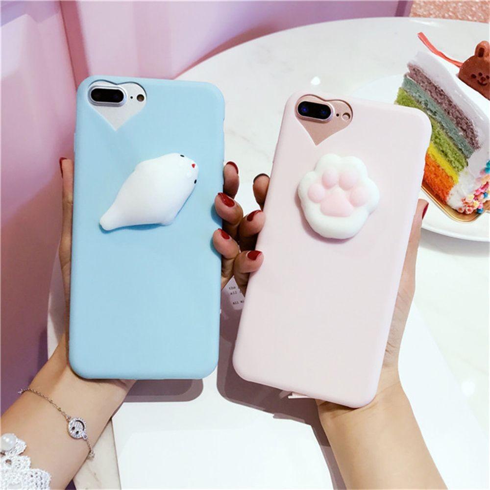 xSquishy 3D Sea Lion kitten Cat Paw Soft Phone Case Cover For iPhone /6/6S/7/7Pu