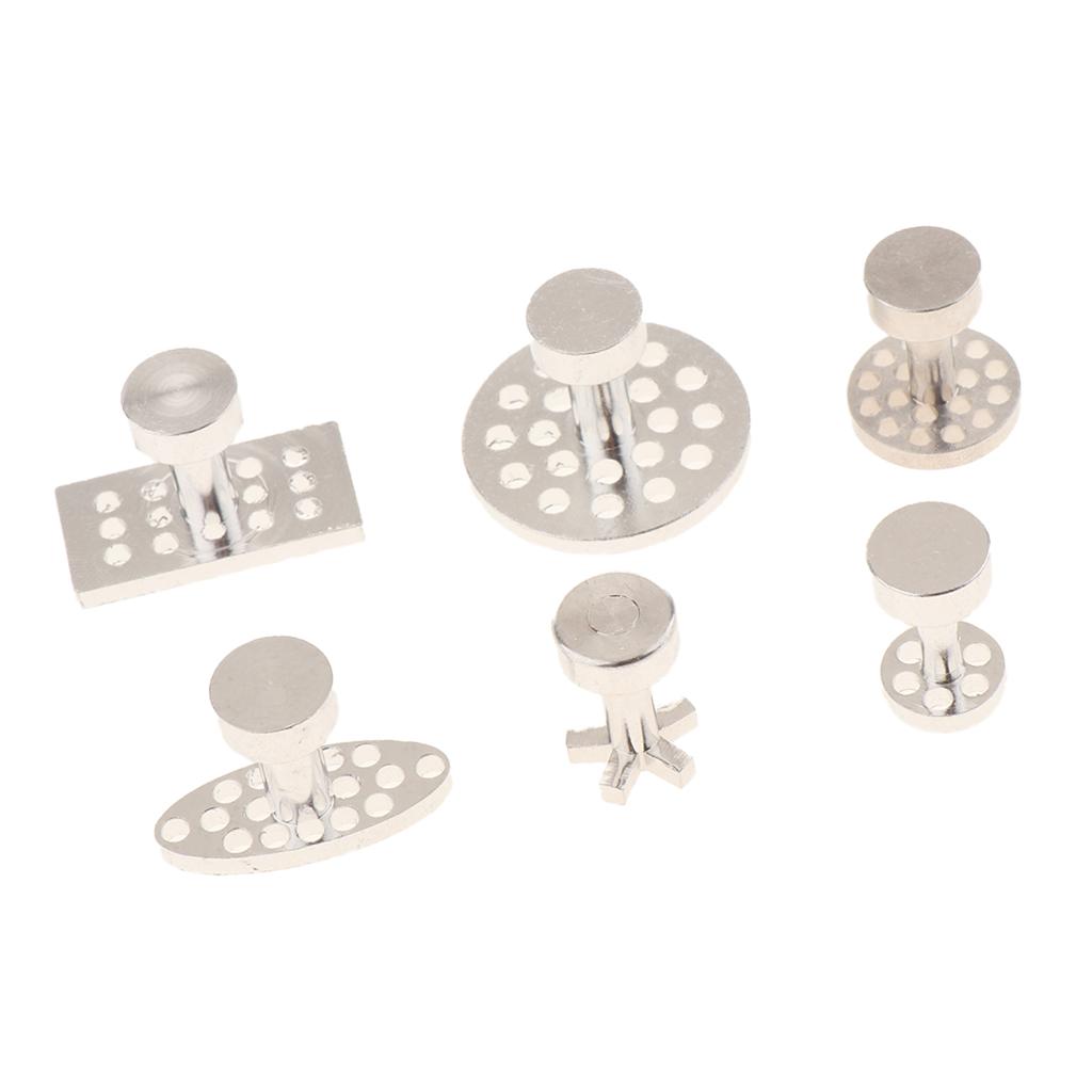 6 Size Auto  Tool Kit Aluminum Glue Puller Tabs for Car Paintless Repair