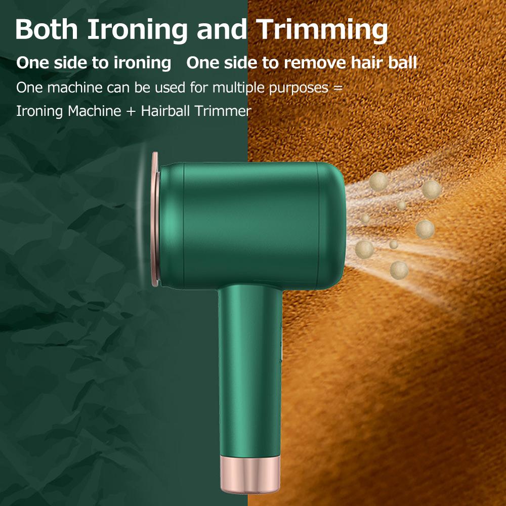 Garment Steamer Dual Use Mini Portable Electric Iron Hair Ball Trimmer Removal Machine Small Shaver Home Ironer