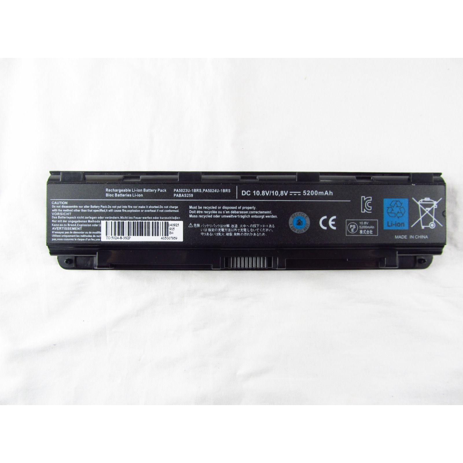 Pin dàng cho Laptop Toshiba Satellite C800 hàng nhập khẩu.