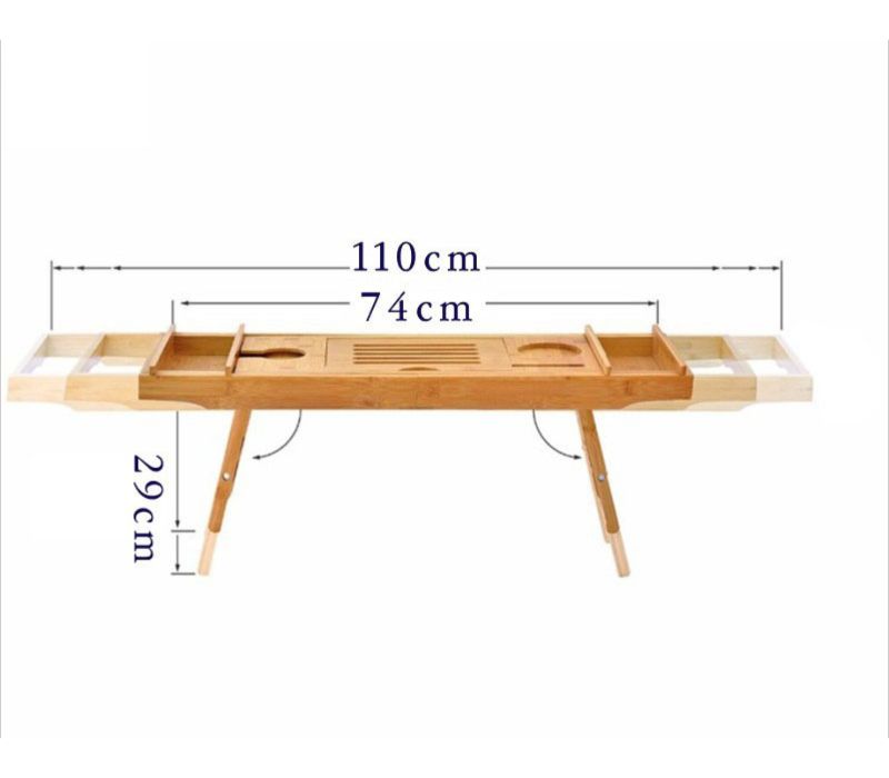 Khay tre gác bồn tắm phong cách Âu Mỹ