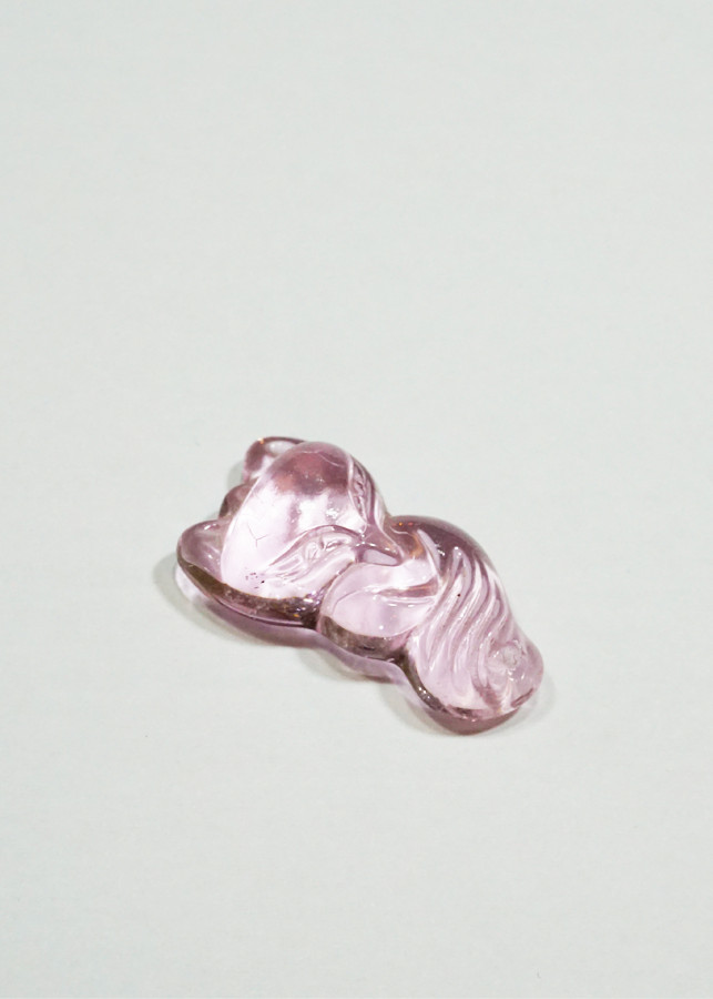 Mặt dây Hồ Ly yểu điệu đá Topaz hồng Tình Duyên - mạng Hỏa