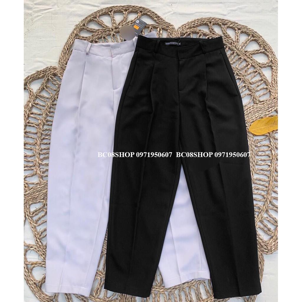 Quần Tây Baggy Lưng Cao Dáng thụng Basic có size 1HIT_UNISEX