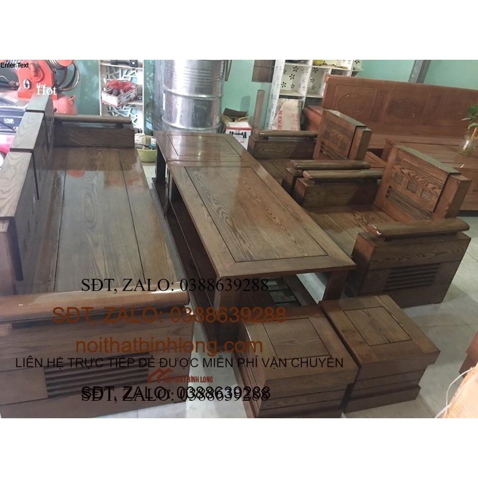 Bộ bàn ghế salon trứng đối gỗ sồi