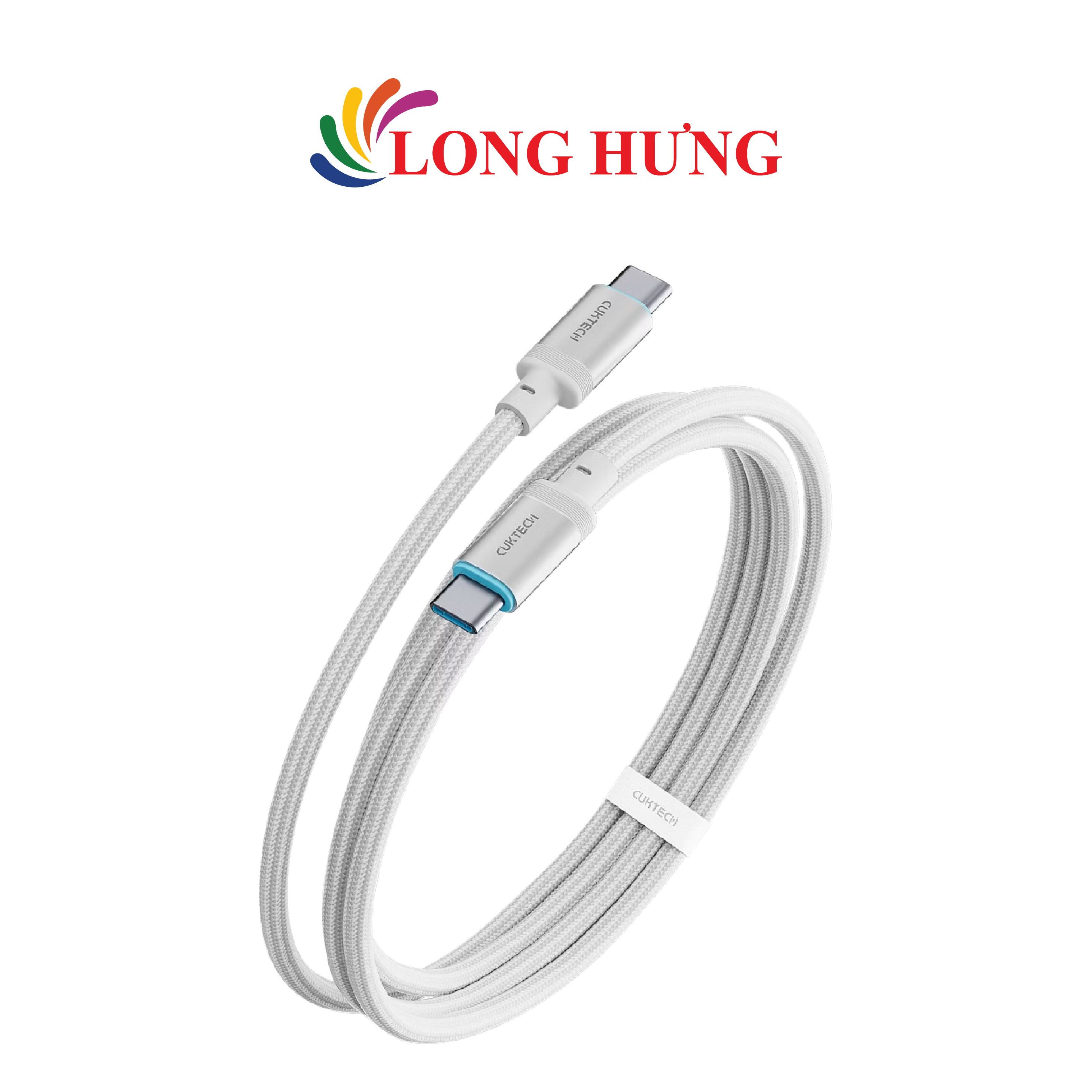 Cáp USB Type-C to Type-C Cuktech 6A 1.5m 240W CTC615W - Hàng chính hãng