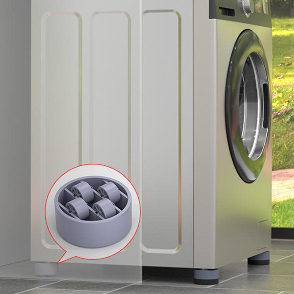 Anti Vibration Washer Feet Pads Universal Washing Machine Anti-Skid Roller Type